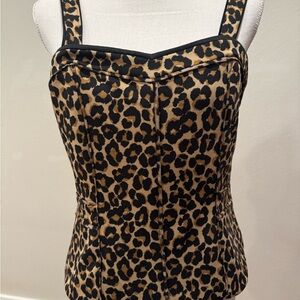 White House Black Market Leopard Print Camisole